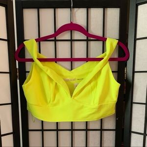 Neon green crop top